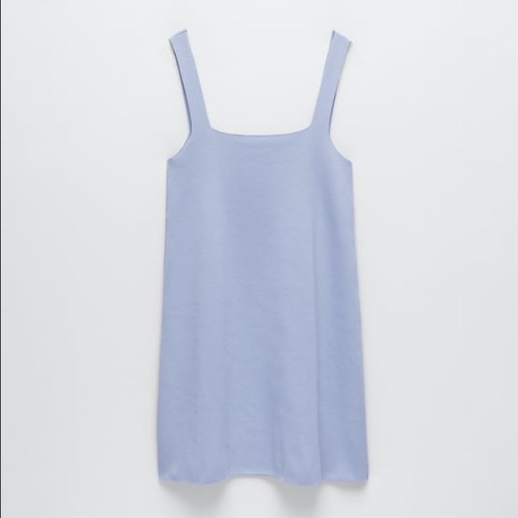Zara light blue knit dress in M - Picture 1 of 4
